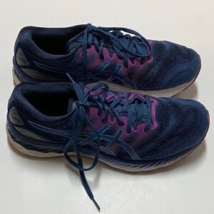 Oasis Gel-Nimbus 23 Women's Navy and Pink Athletic Shoes Size 10.5